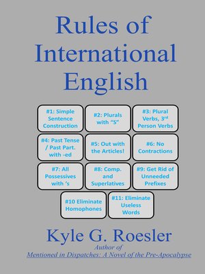 cover image of Rules of International English